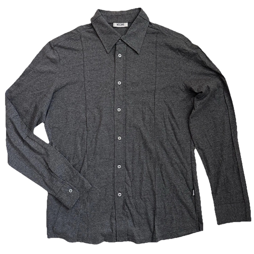 Moschino Long-Sleeve Button-Down Casual Slim Men's Shirt IT 42 US 16.5